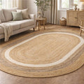 Home Oval Jute Area Rug 6X9