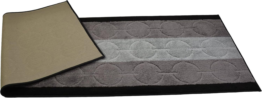 Washable Abstract Runner Rug 26in X 10ft