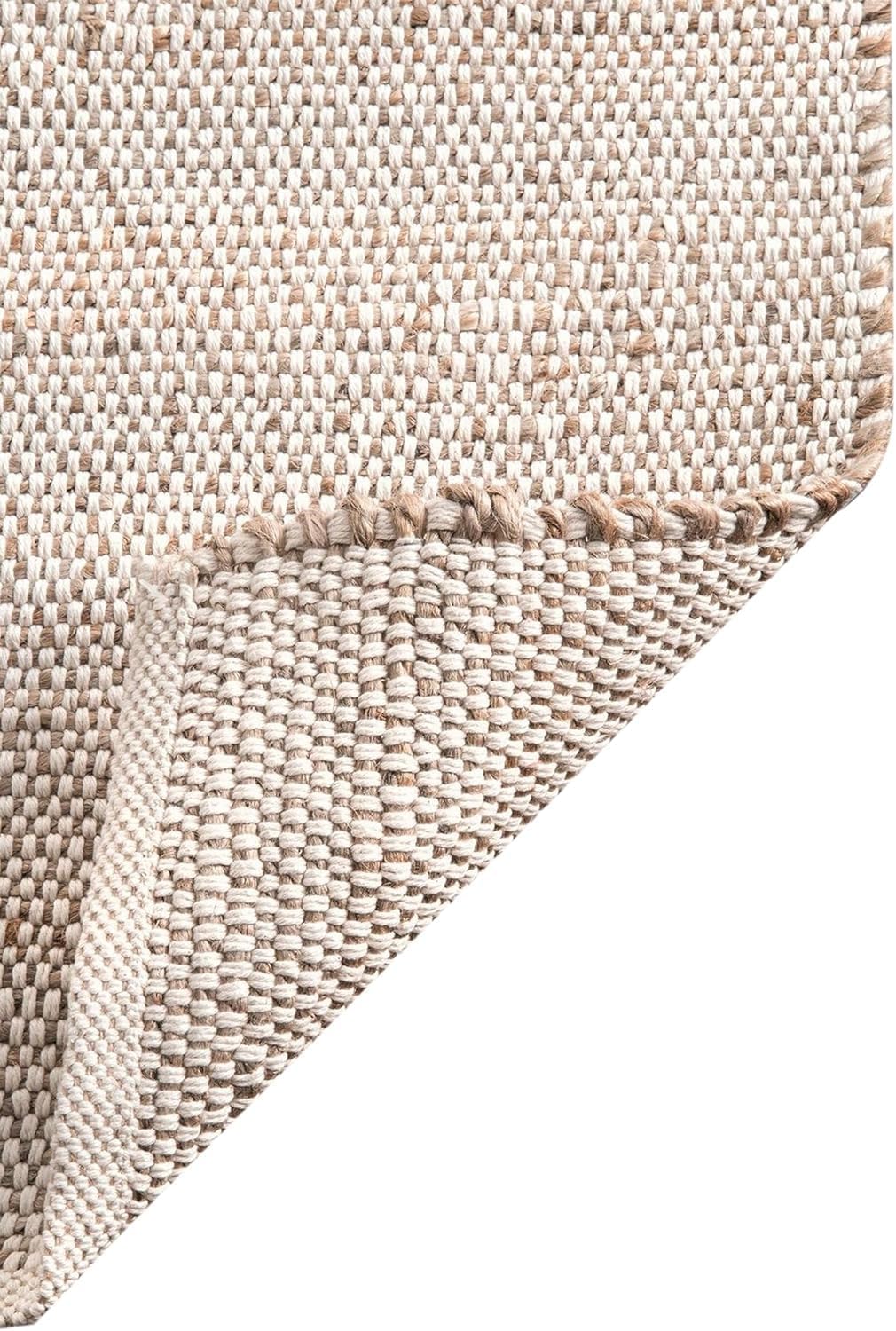 Braided Jute Cotton Area Rug 8' x 10'