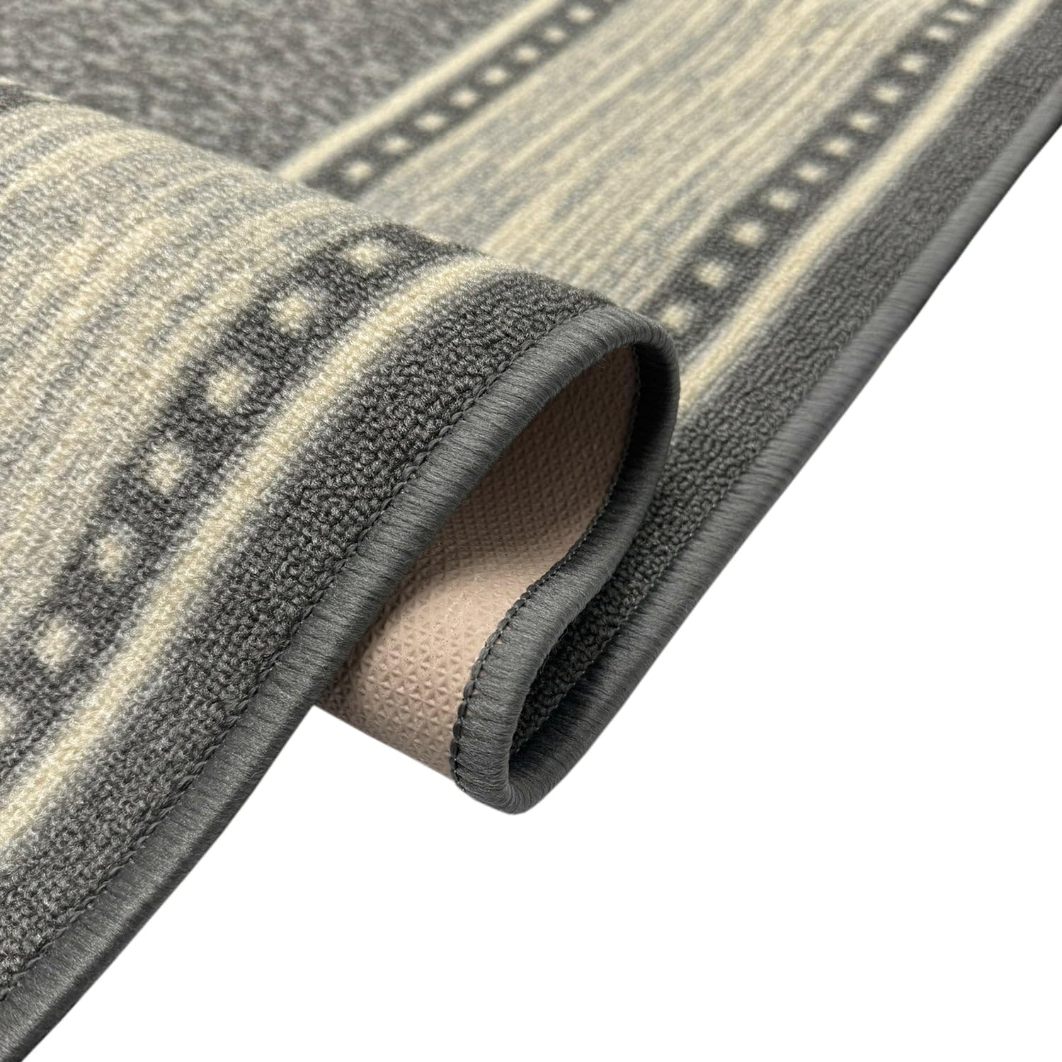 Bordered Runner Rug 22in X 13ft