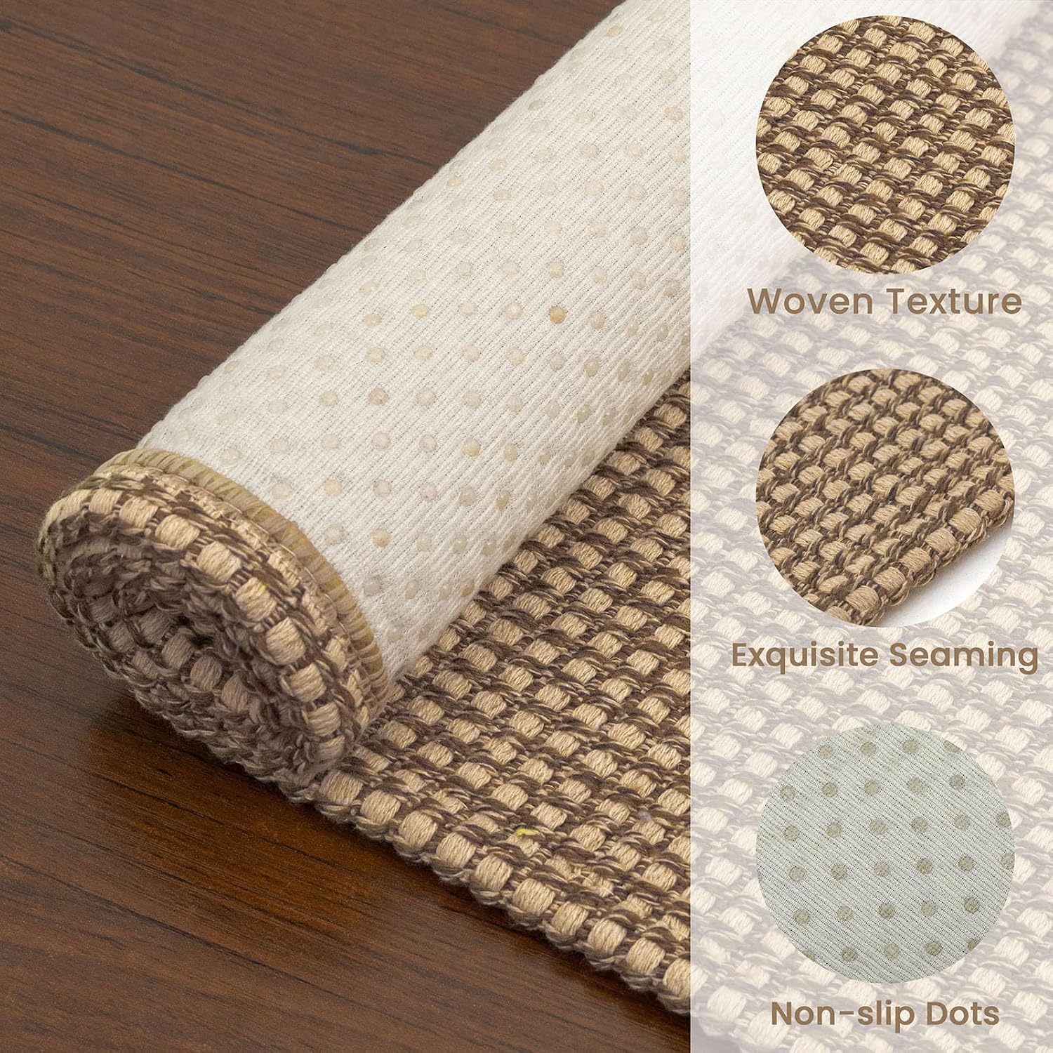 Woven Runner Rug 2.6x10 Ft