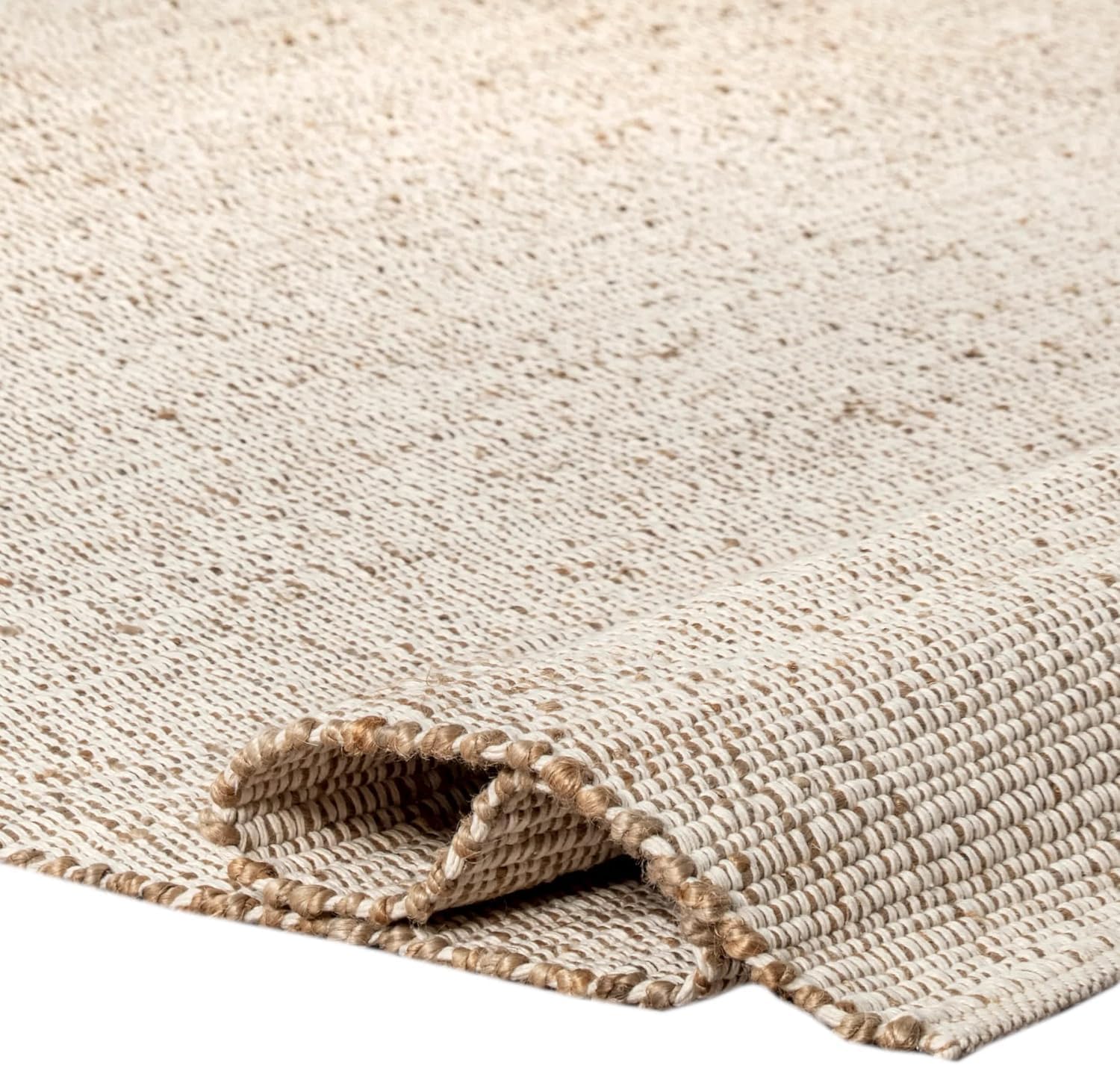 Braided Jute Cotton Area Rug 8' x 10'