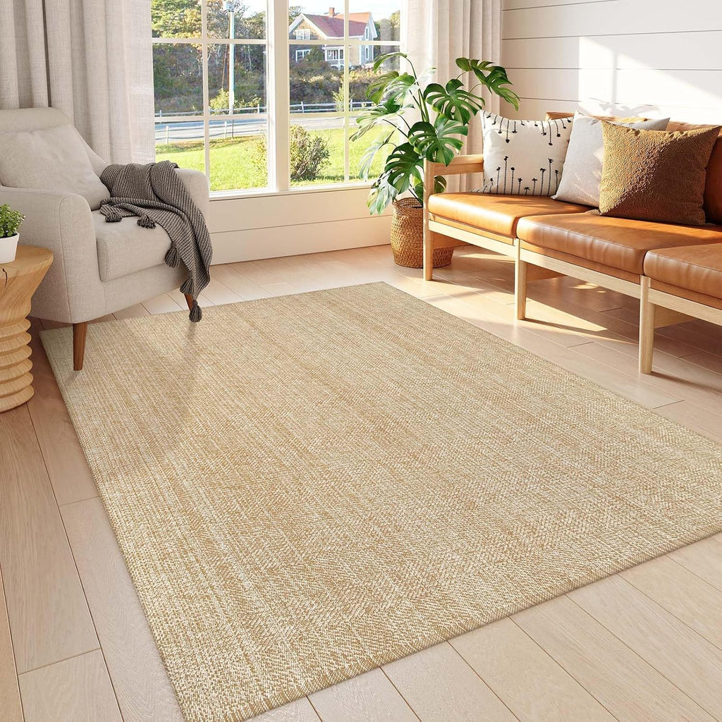 Woven Boho Area Rug 5X8 ft