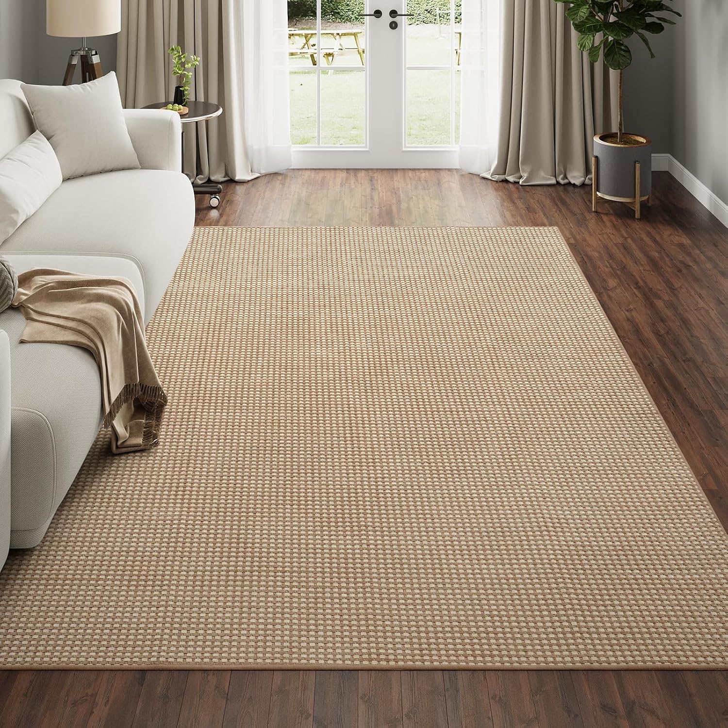 Boho Washable Area Rug 5x7 ft