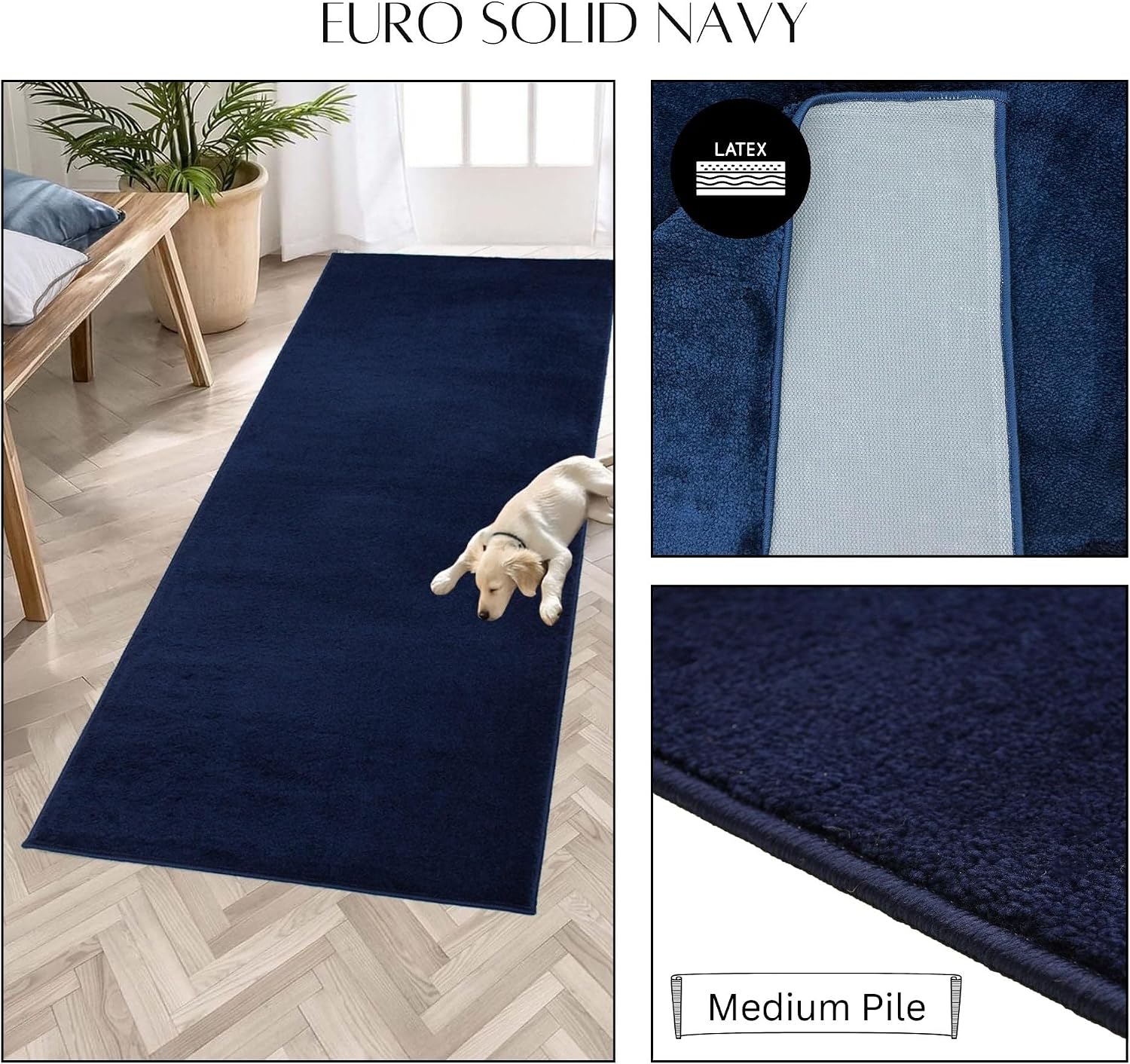 Solid Runner Rug 30in X 12ft