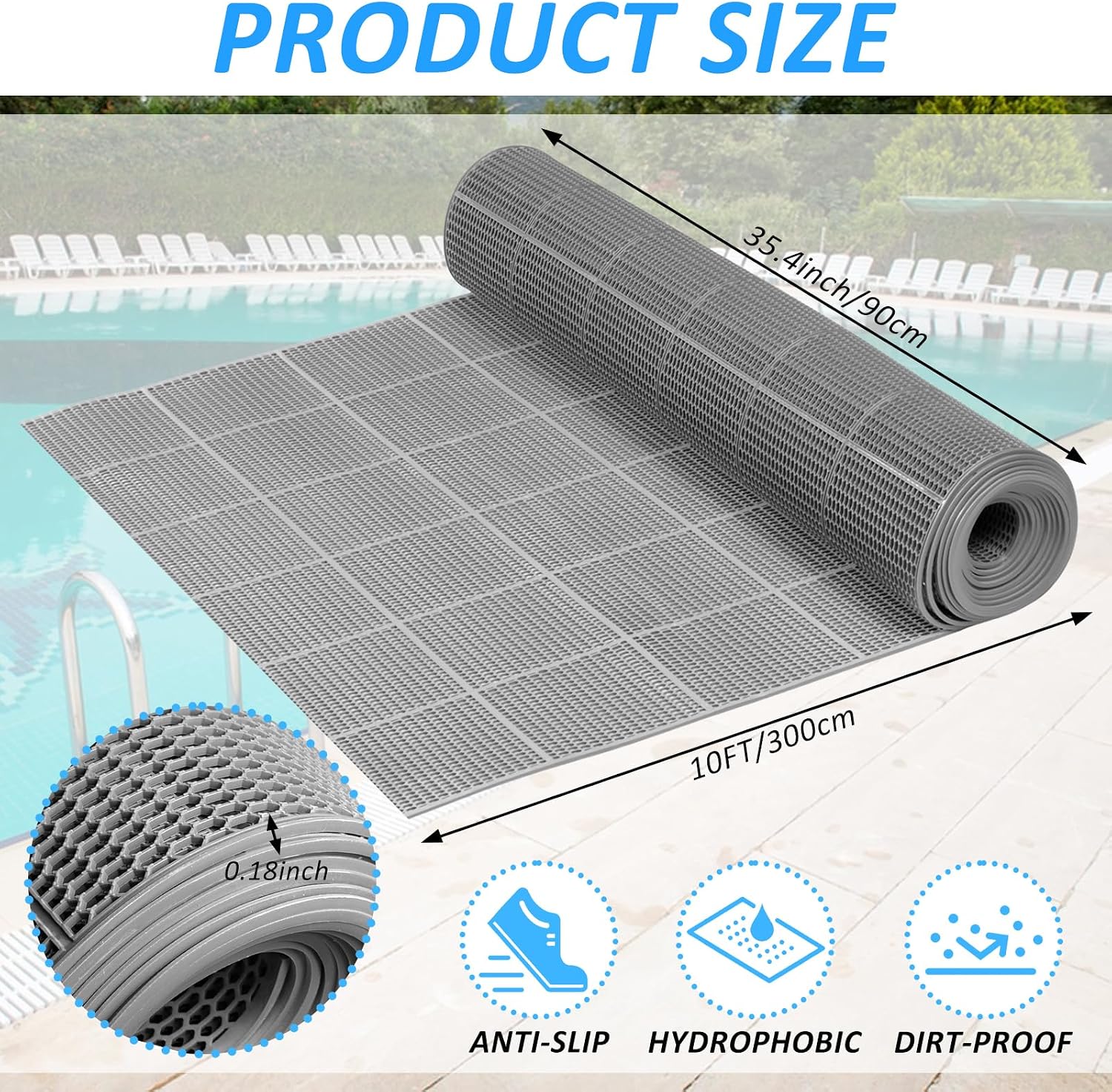 Drainage Pool Mat 3 x 10FT