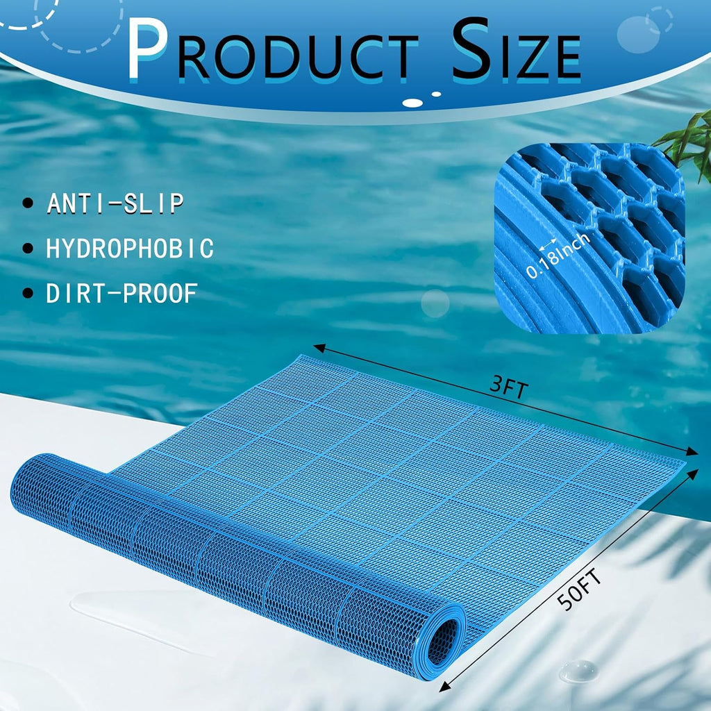 Tondiamo PVC Drainage Pool Mat 3 x 50 ft