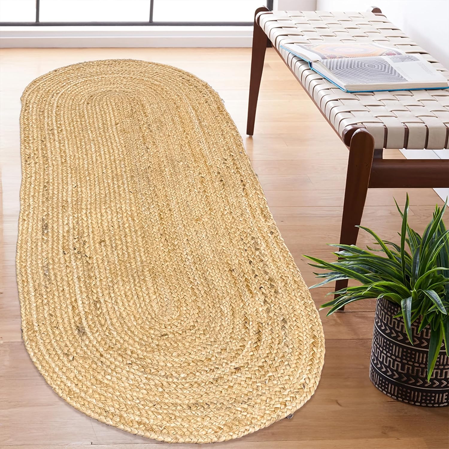 Chardin Home Oval Jute Rug 2x7