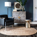 Oval Rigo Jute Rug 2x4
