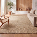 Hand Woven Jute Area Rug 3x5