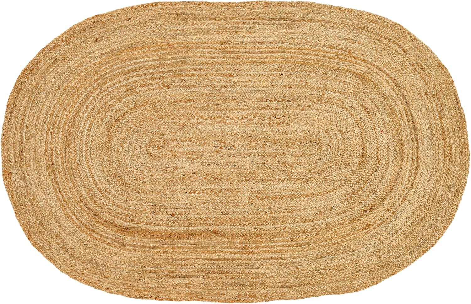 Hand Woven Oval Jute Rug 5' x 8'