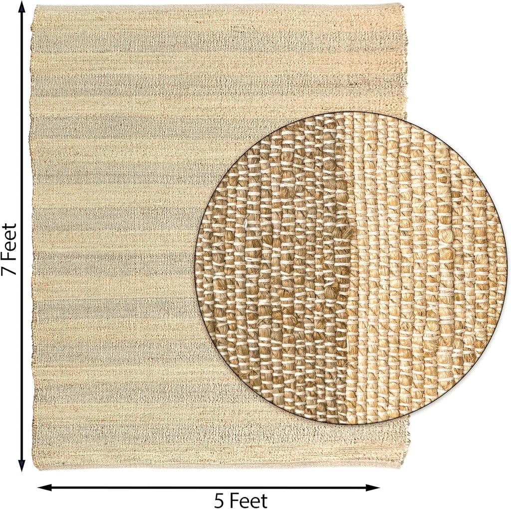 Chardin Home Hand Woven Jute Rug 5x7