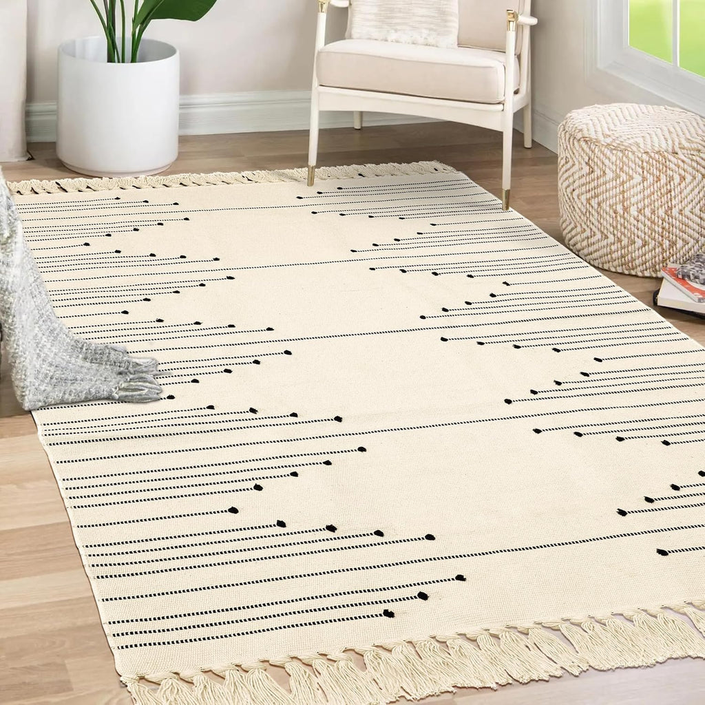 Tritard Boho Woven Area Rug 4x6