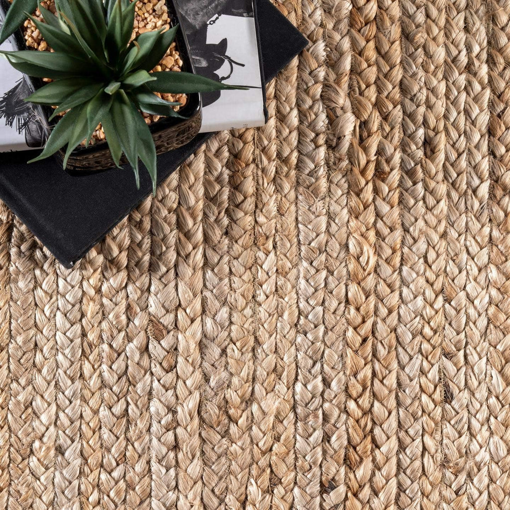Hand Woven Jute Area Rug 4 Square
