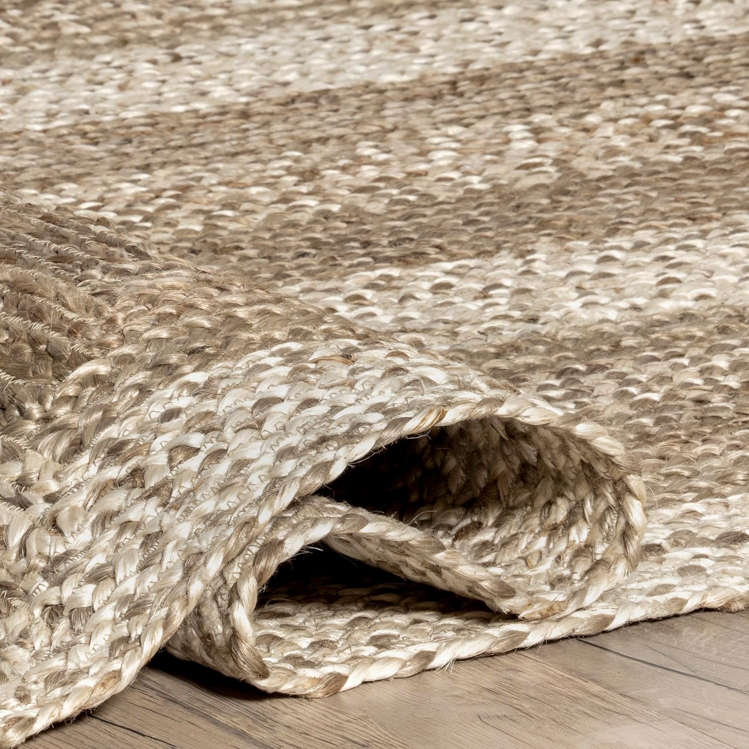 Nuloom Charlene Oval Jute Rug 5' x 8'