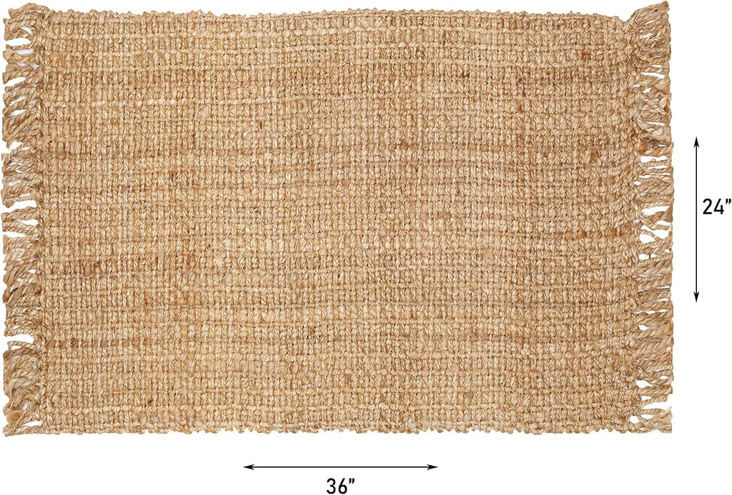Hand Woven Jute Rug 2'x3'