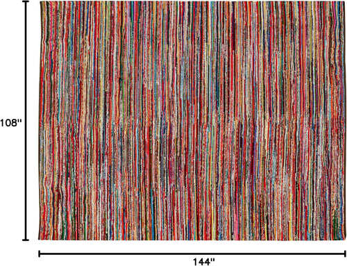 Chindi Woven Cotton Rag Area Rug 9x12