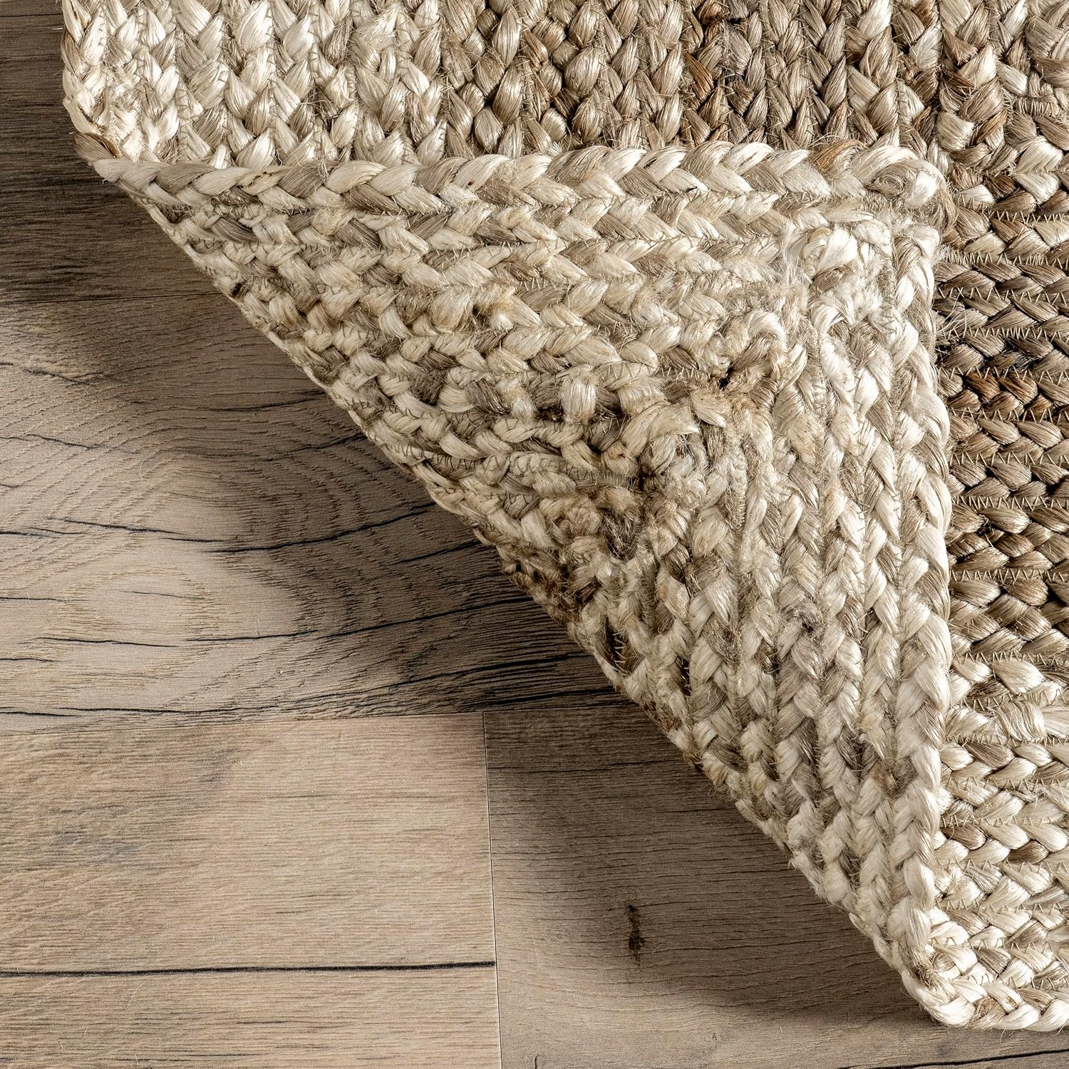 Nuloom Charlene Oval Jute Rug 5' x 8'
