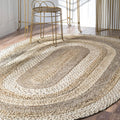 Nuloom Charlene Oval Jute Rug 5' x 8'