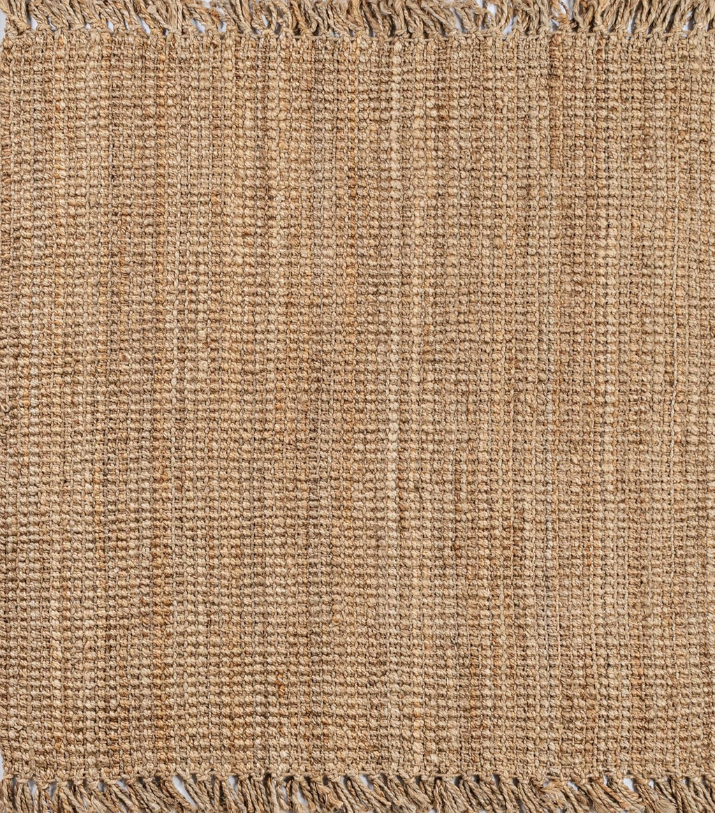 Handwoven Jute Area Rug 5x5 Square
