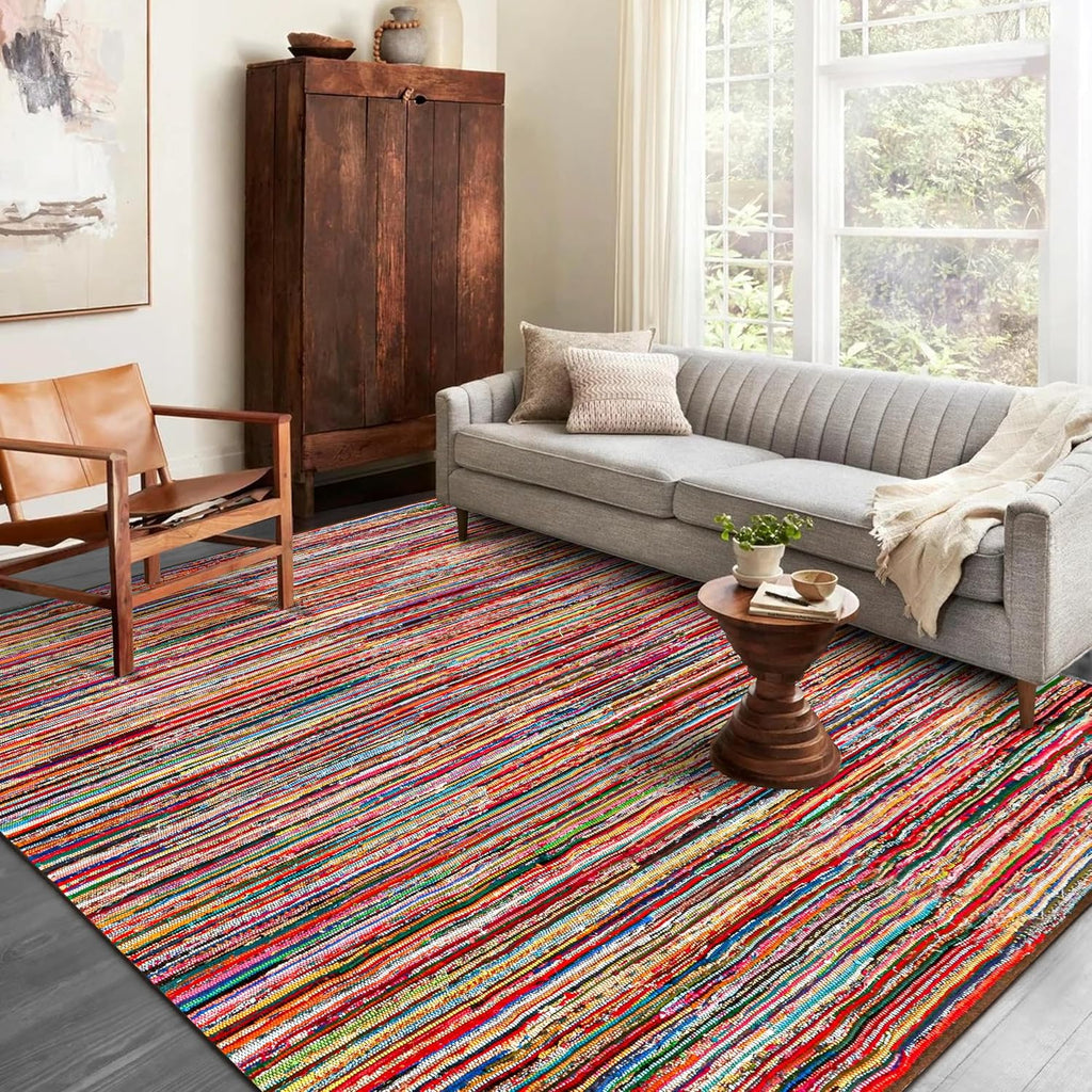 Chindi Woven Cotton Rag Area Rug 9x12