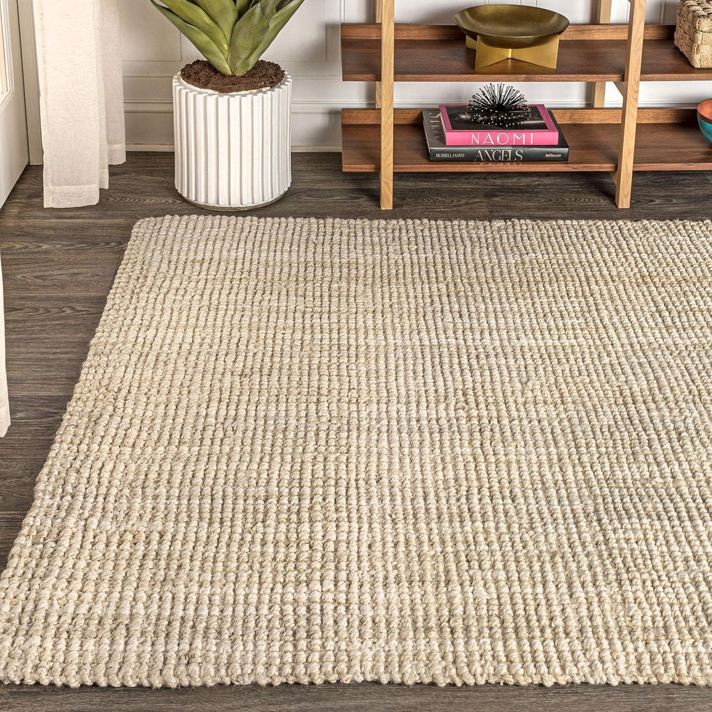 Hand Woven Jute Area Rug 3x5