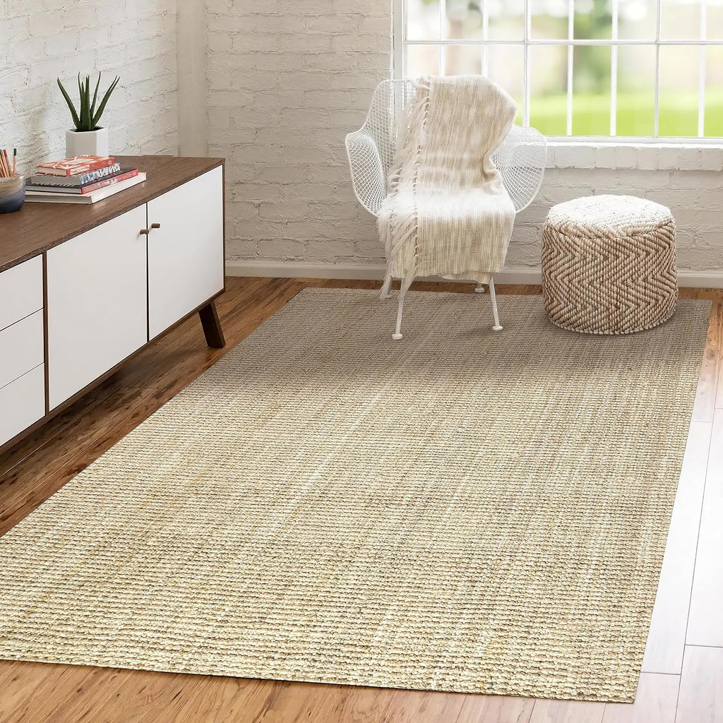 Hand Woven Jute Area Rug 3x5